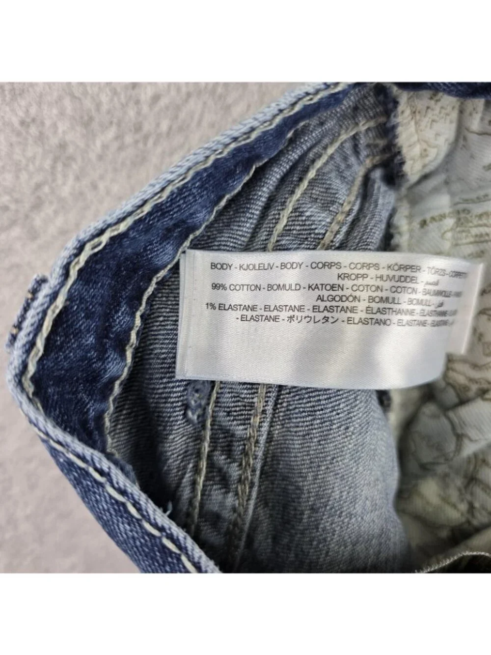 Ariat M5 Straight Fit Straight Leg Jeans Mens 38x34 Blue Medium Wash Denim